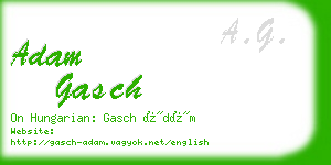 adam gasch business card